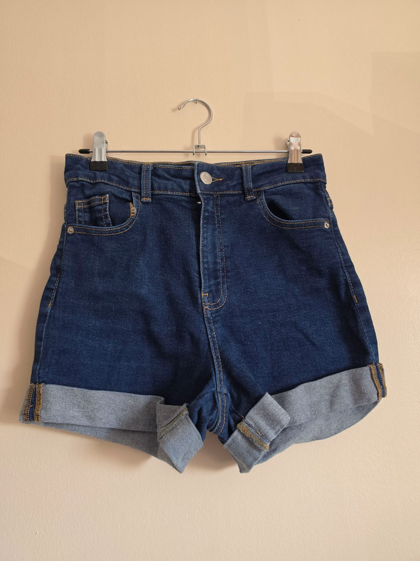 Short en jean brut Cache Cache - Taille 36 (S) - Revers bas